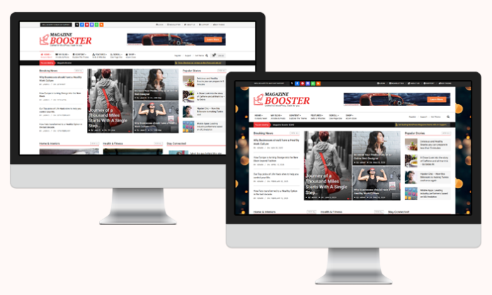 Boxed Site Layout – Magazine Booster